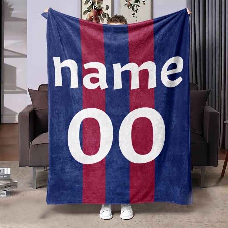 

en Personnalisable Inspirée de l'Équipe de de Barcelone - Personnalisez Nom & Numéro de Maillot, Toutes Tous