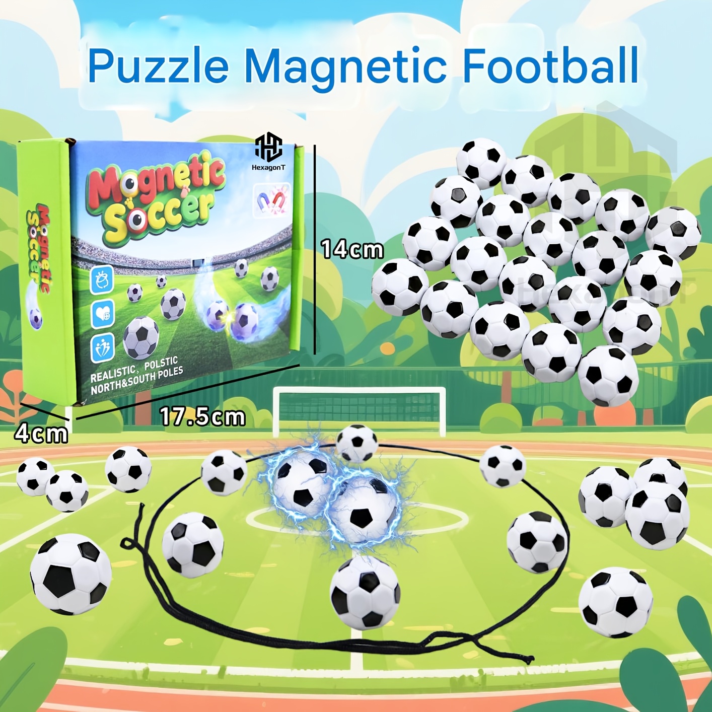 item picture large magnetic soccer ball toy parent child interactive game   thinking training   stress relieving desktop game for     for christmas halloween birthdays or holiday gifts