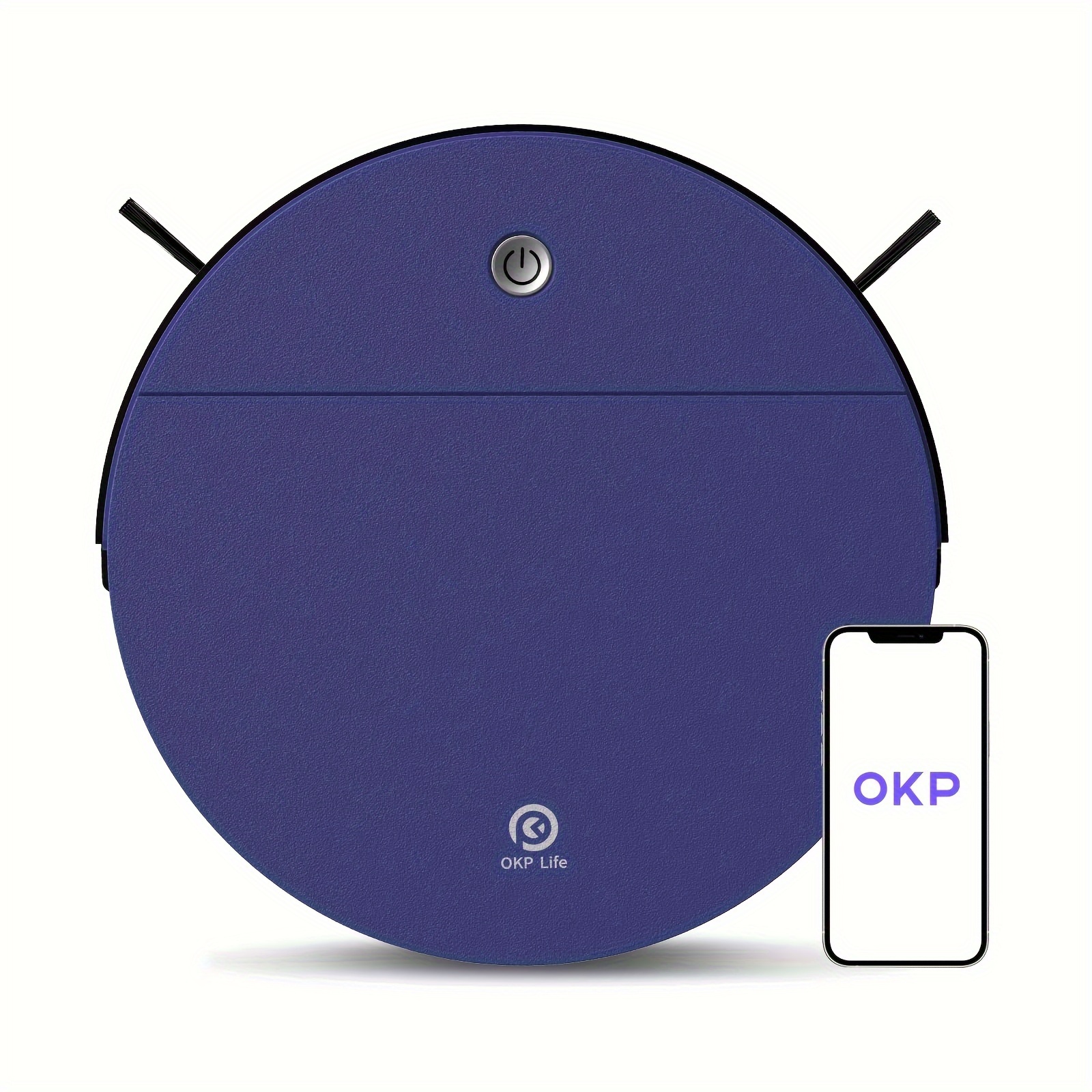 

Okp Automatic Charging Robot Vacuum, Small Robotic Vacuum Cleaner With 2000pa Strong Suction, Wifi/app/alexa Control, Ideal For Hardfloor And Carpet, K3