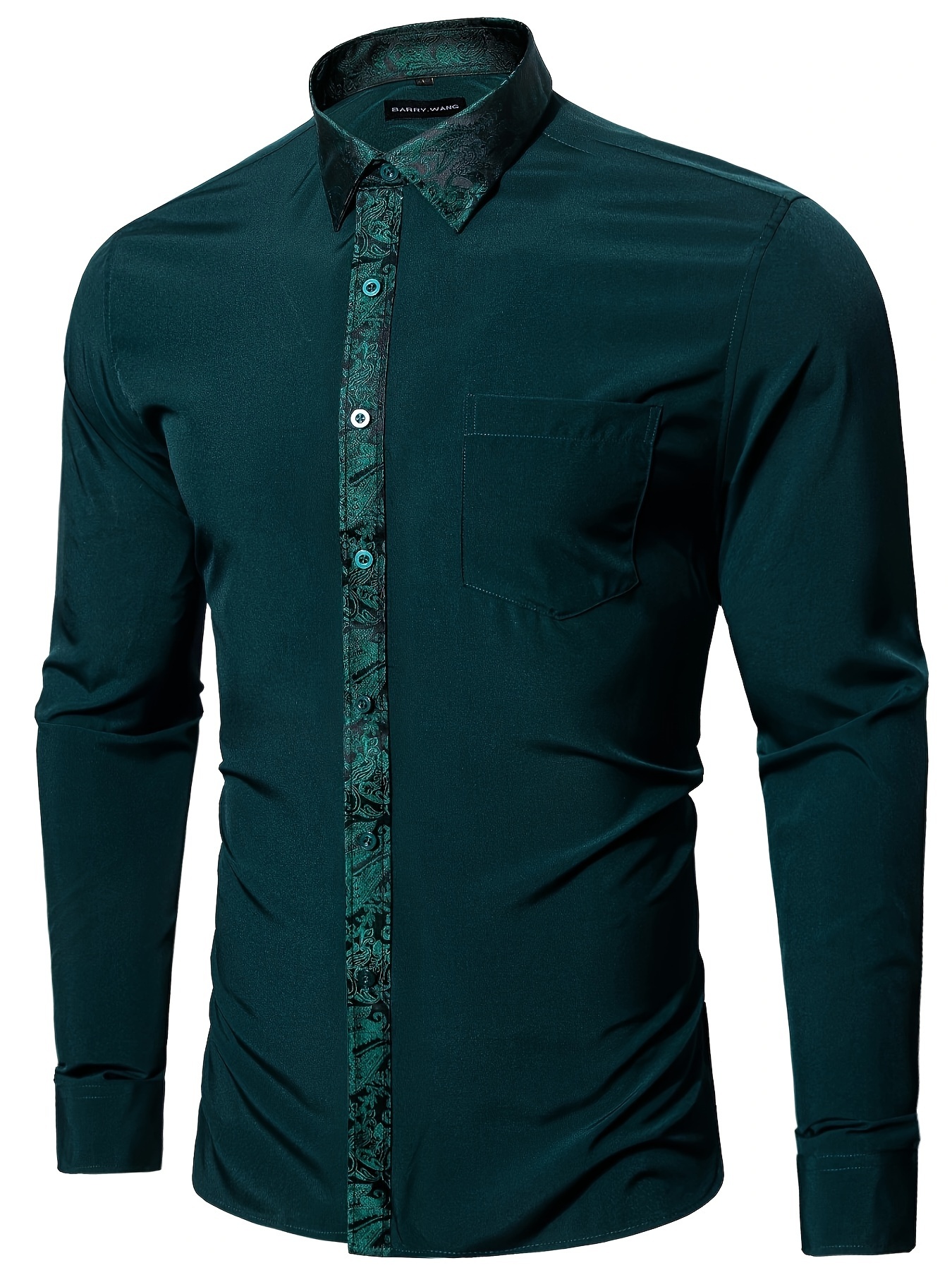 emerald green dress men Men's Ivory and Emerald Green Jacquard Tuxedo Suit + Bowtie – 3-Piece Formal Wedding, Prom 2026, Gala Outfit 34 Short or Extra Small main image 1