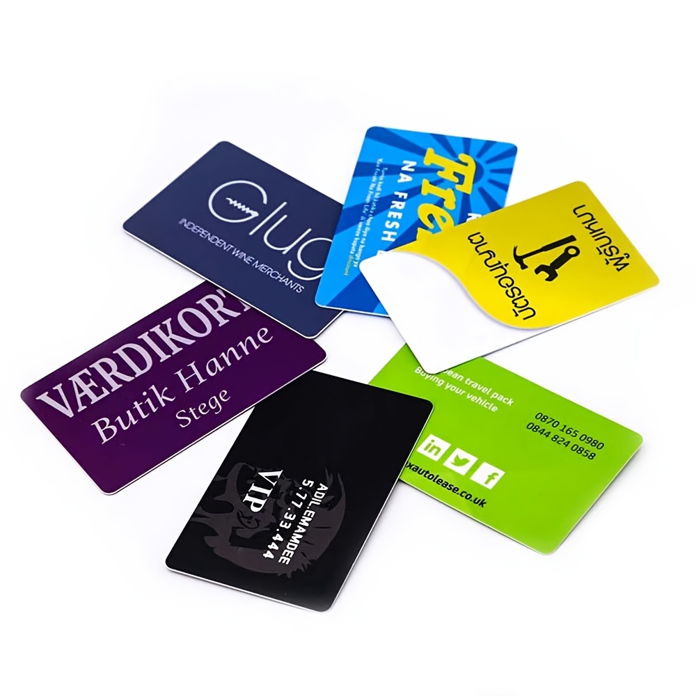 

200/500/1000pcs Pvc Business Card Customization - Waterproof - Customize Your , And Pictures