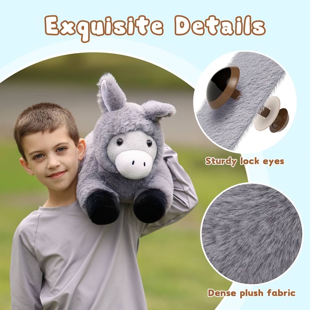 MorisMos Large Donkey Stuffed Animal with Baby