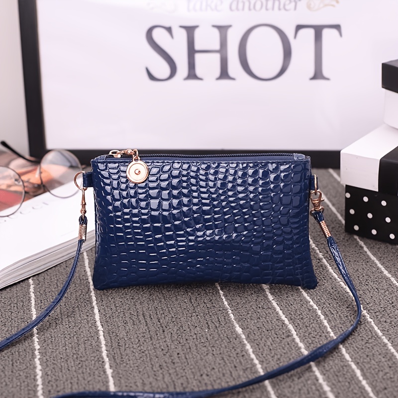 TEMU Bolso de individual para mujer, tamaño mini, con estampado de en cuero sintético - Bolso de mensajero de inspiración de diseñador con , bolso de