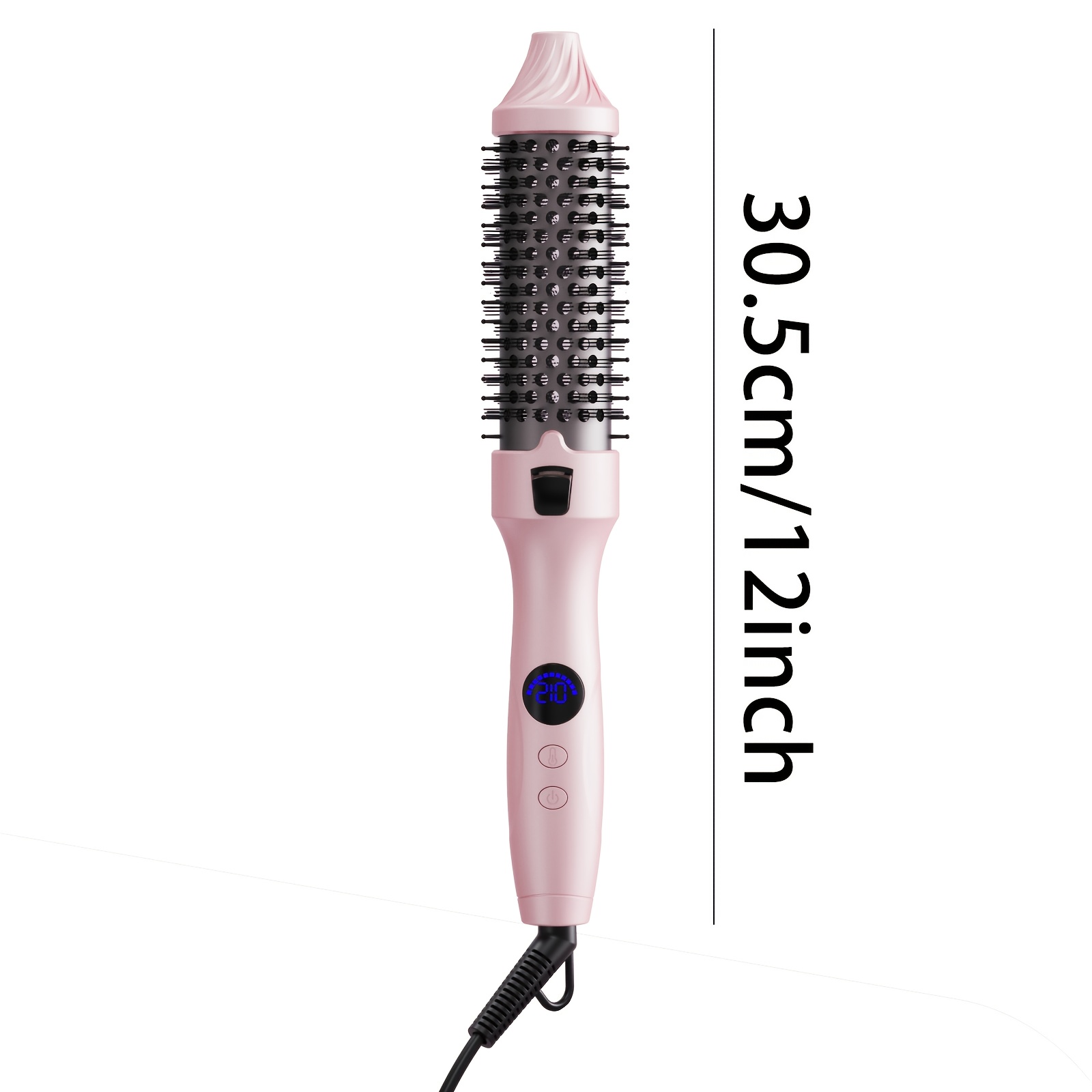 1 in 1 brush styler dual voltage 110 210 c fast for volume non tangling compact lightweight design with ergonomic handle interchangeable comb attachment works as hair straightener curling wand comb voltage 110 240v ideal for wet dry hair women men travel friendly hair styling device Product details 3