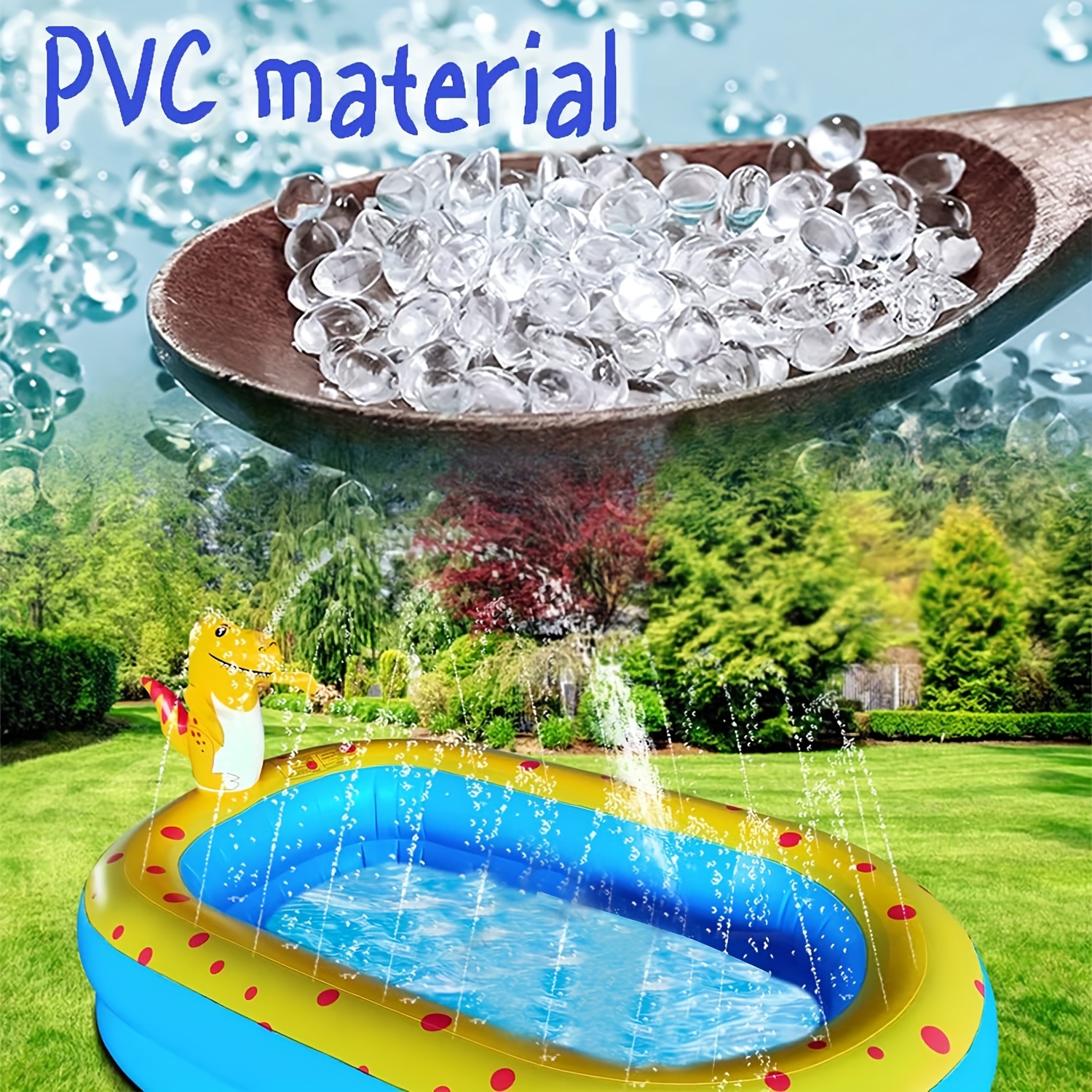 Newest inflatable pool with sprinkler