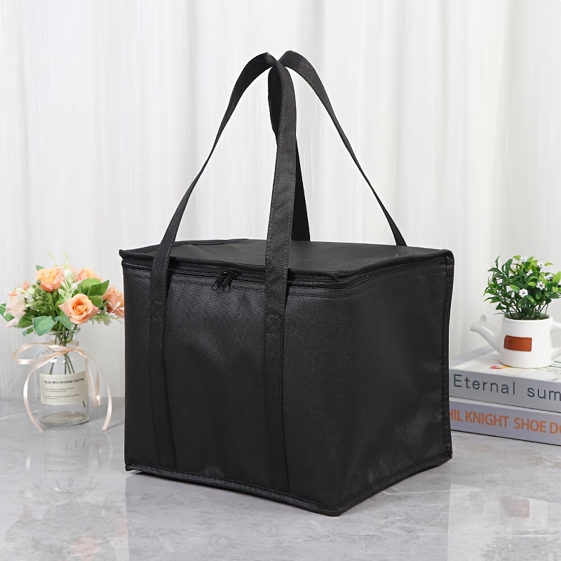 

1pc, Thickened Large Capacity Outdoor Picnic Bag Lunch Insulation Bag Foldable Cold Keeping Fresh Car Food Insulation Box Outdoor Travel Shopping Bag