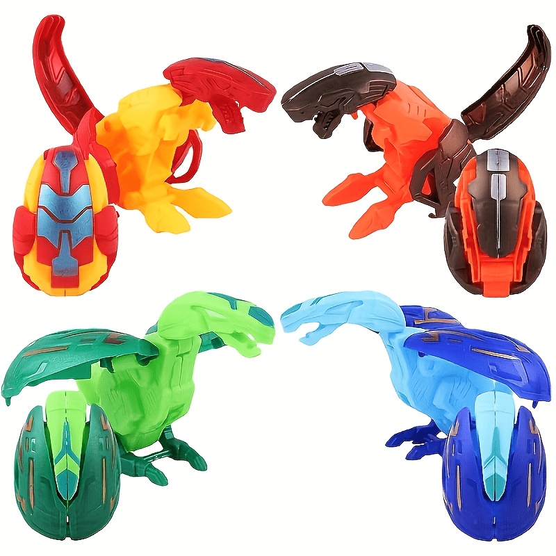 6pcs Dinosaur Transformation Robot Toy Set