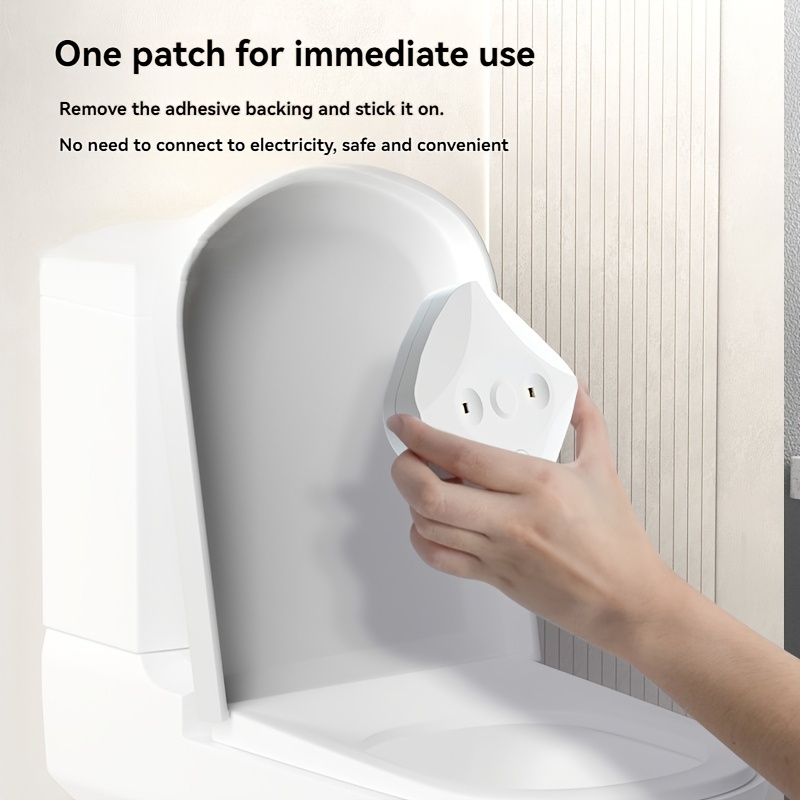 1 smart toilet cleaner toilet purifier 1 double sided tape rechargeable led light multifunctional and portable suitable for home and business travel use Product details 6