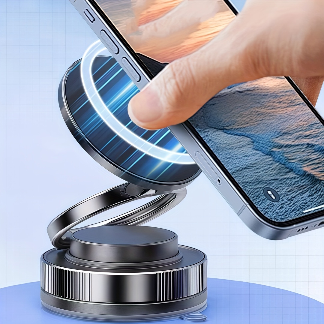 Auto magnetische telefoonhouder Vacuüm Dubbelzijdige magnetische zuignap Telefoonhouder Opvouwbare telefoonbeugel 360-rotatie Telefoonrek  34