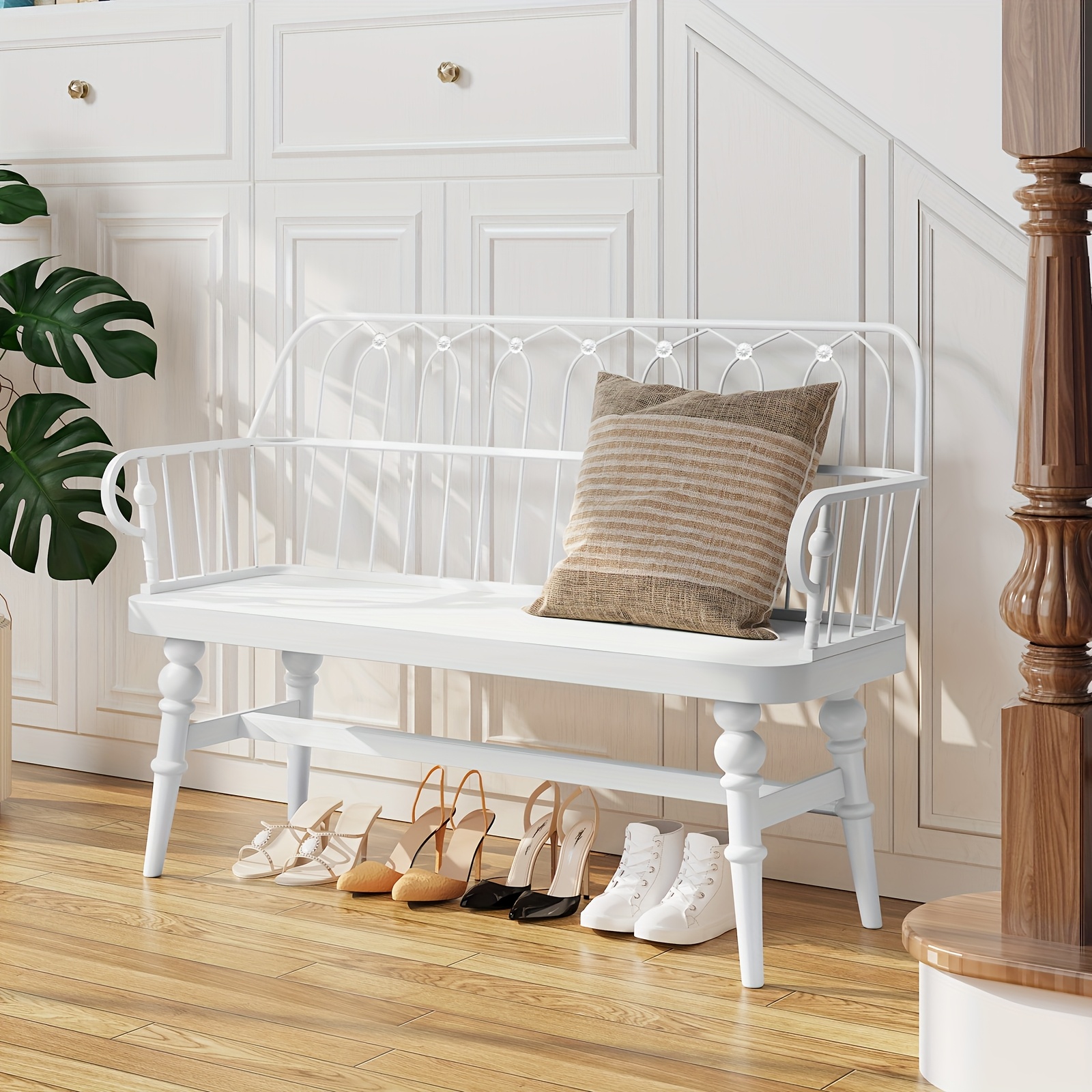 Entryway Bench Modern Bench With Back Mid Century Modern Entrance