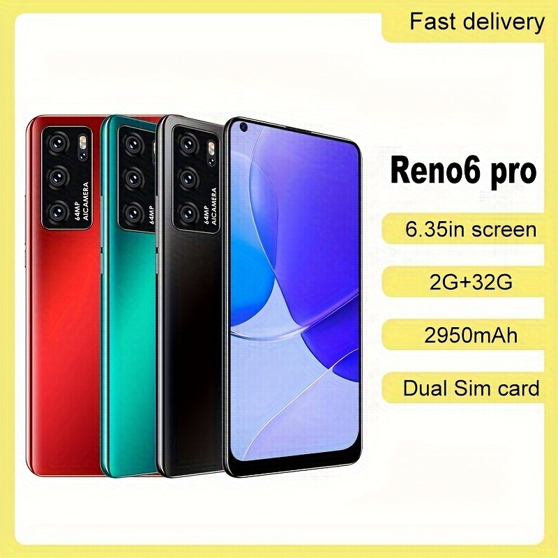 

Unlocked Cellphone 2gb 32gb Rom For Reno6 Sim Card Smartphone 6. 35inch Screen 2950mah Battery 3g : 850mhz/2100mhz, Cheap Phone With Case, Screen Protector, Christmas Birthday Halloween Gift