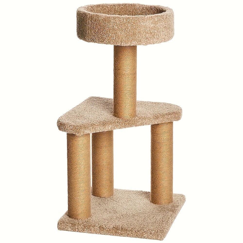 

Basics Cat Tree Indoor Climbing Activity Tower With Scratching Posts, Medium, 15.7 X Inches,