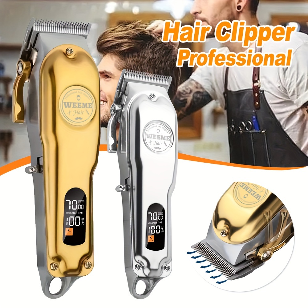 Cortapelos profesional para hombres, cortadora de pelo profesional de  precisión ajustable potente eléctrica para hombres, recortadora de pelo