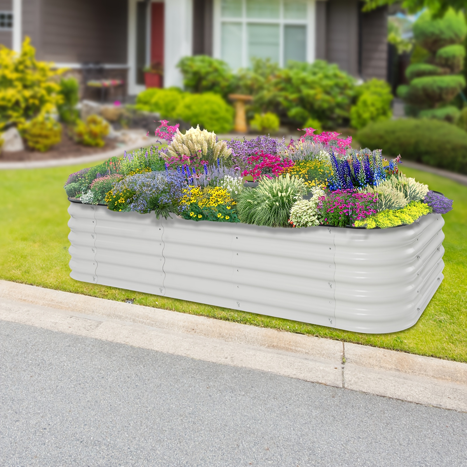 Metal Planting Box Elevated Garden Bed Kit