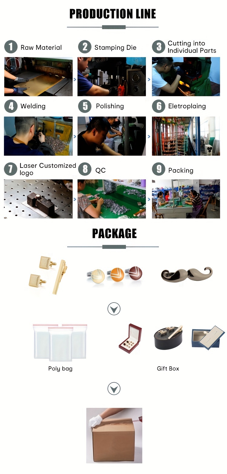 1 черная подарочная коробка для запонки с деталями для запонки 7