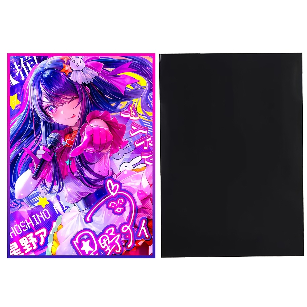 a pack 50 high definition anime card sleeves measuring - Temu Bahrain