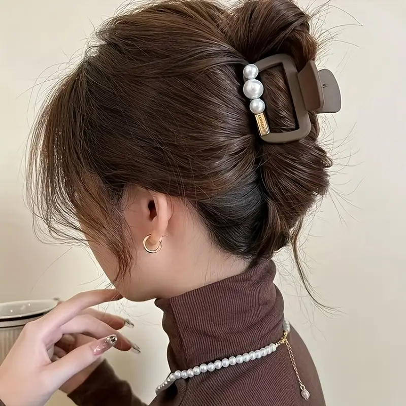 4pcs elegant premium hairpins with accents stylish updo accessories for women plastic material formal events and parties formal hair decor crystal embellishments durable plastic hair accessories Product details 3