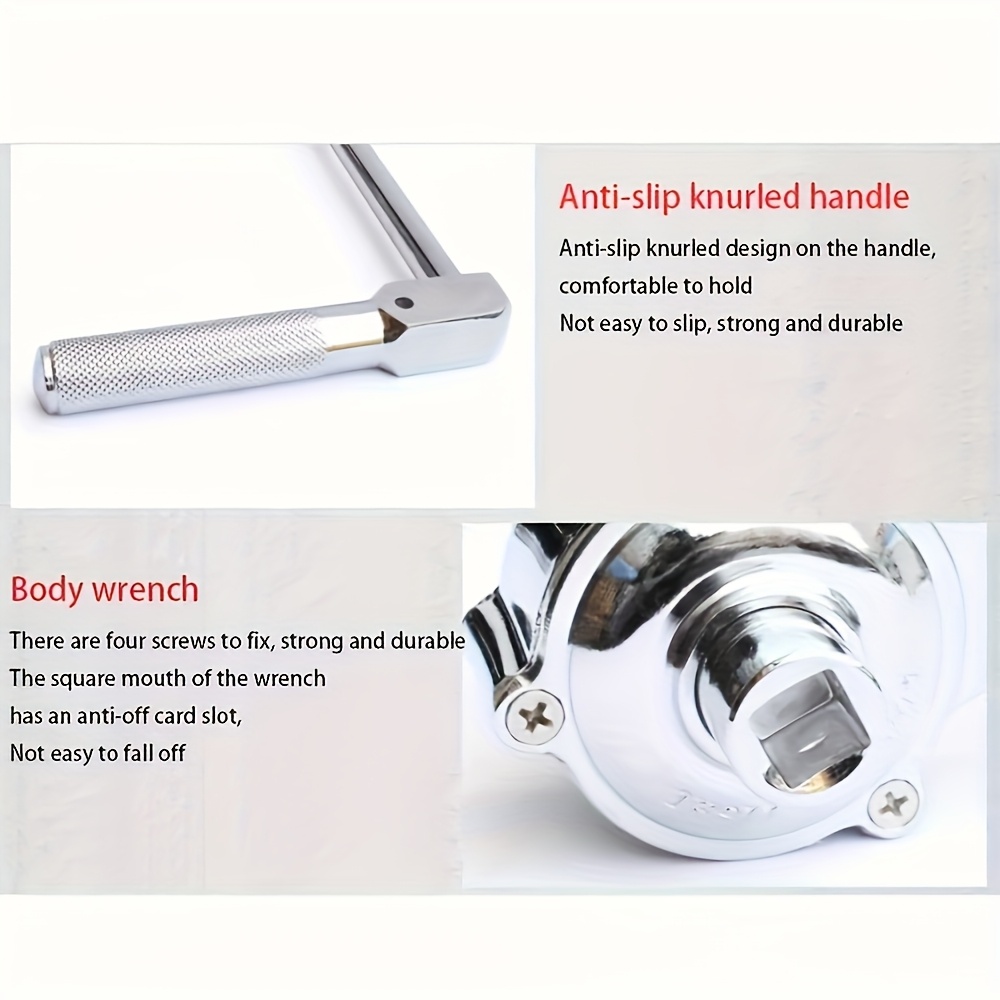 Heavy-Duty Torque Wrench & Tire Nut Remover Kit - 320NM, 1/2