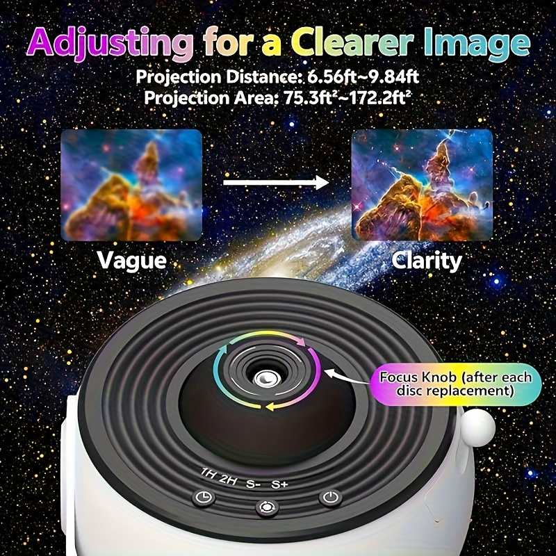 Galaxy Projector with Upgraded HD Star Projector Lens