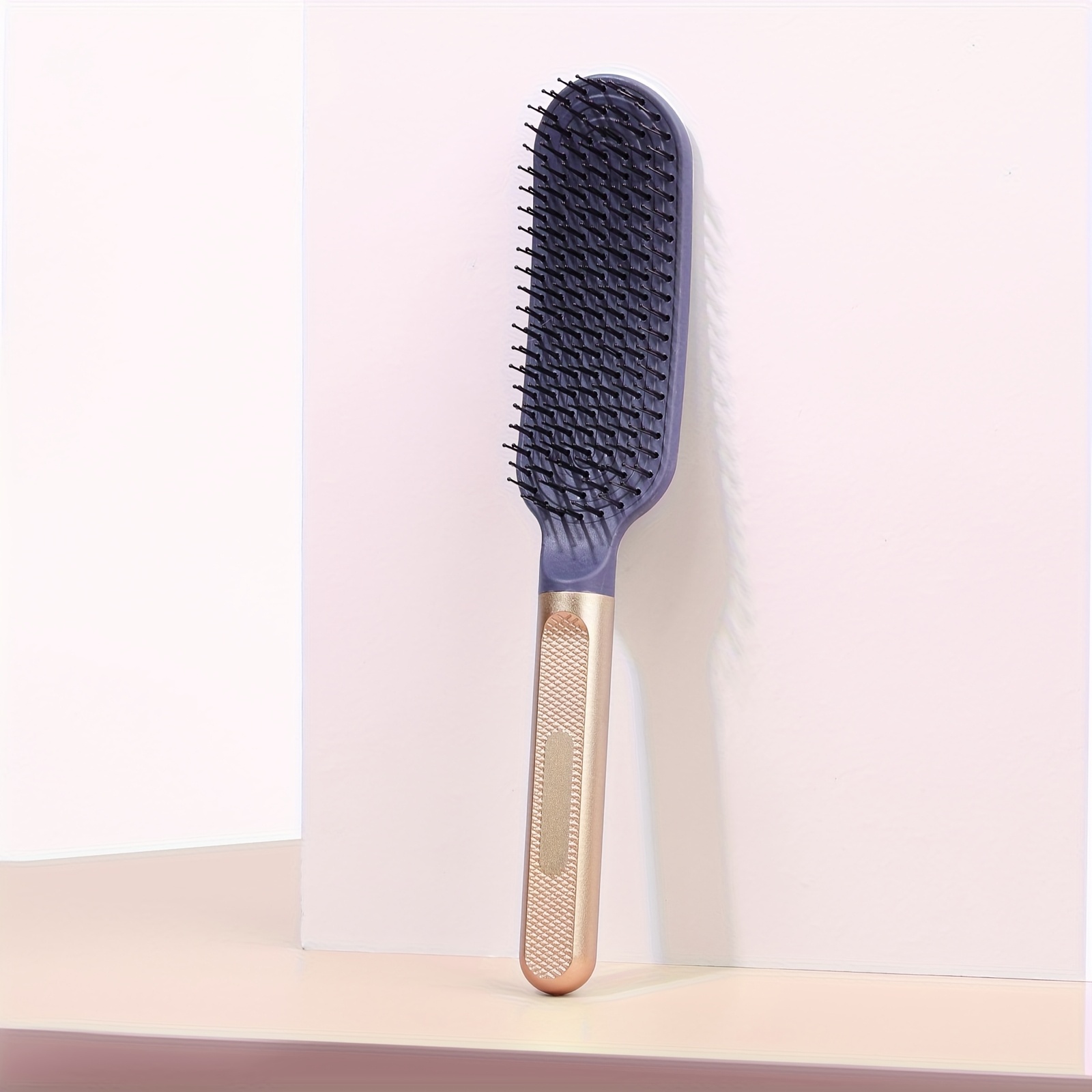 TEMU 1 brosse démêlante avec des poils flexibles à haute et basse , traction et peigne de massage anti-frisottis pour cheveux et bouclés mouillés,