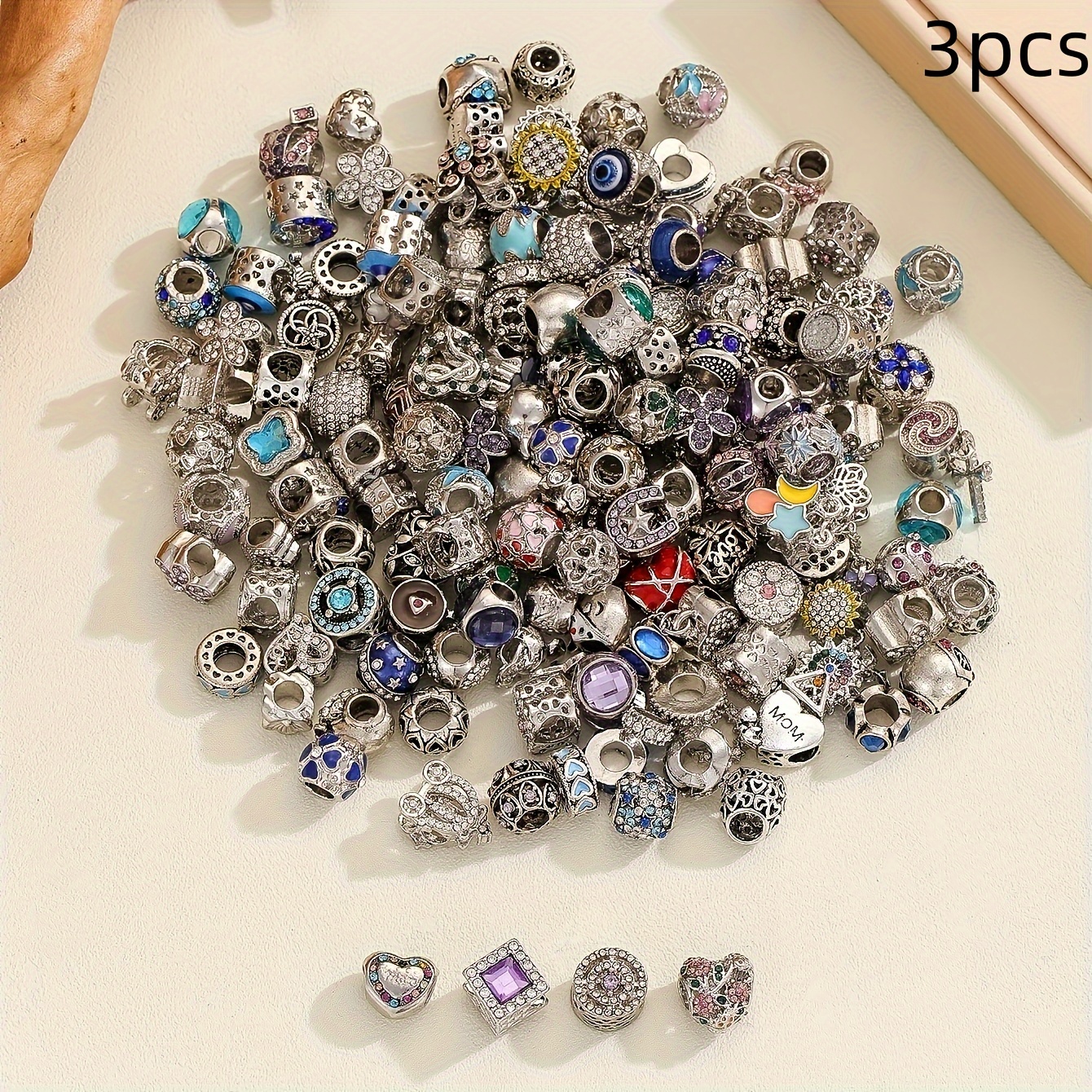 versatile alloy charm set 12 24 pieces in Temu - Main Image