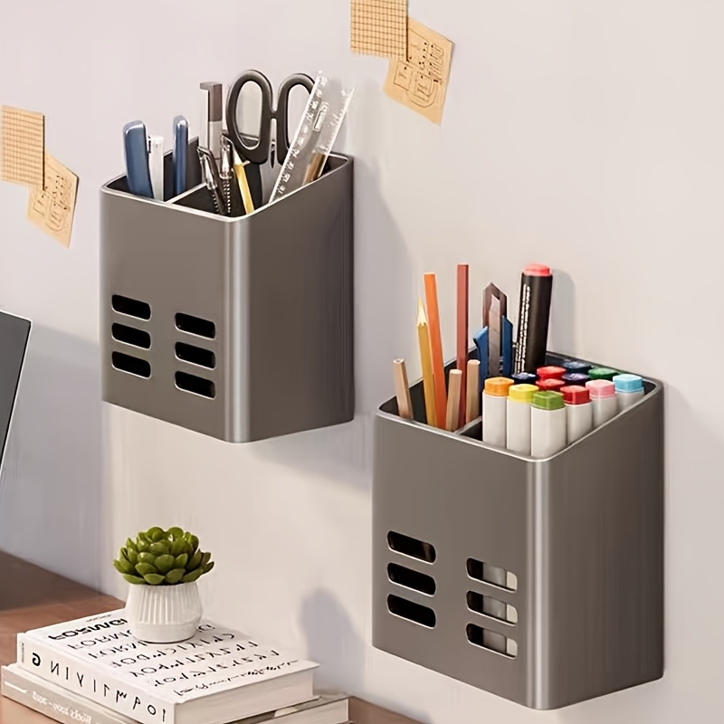 

Organisateur en Plastique avec Compartiments pour Stylos, Pinceaux de Maquillage, Papeterie et Outils - Solution de Rangement pour Bureau à Domicile, Fournitures de Papeterie, Accessoires