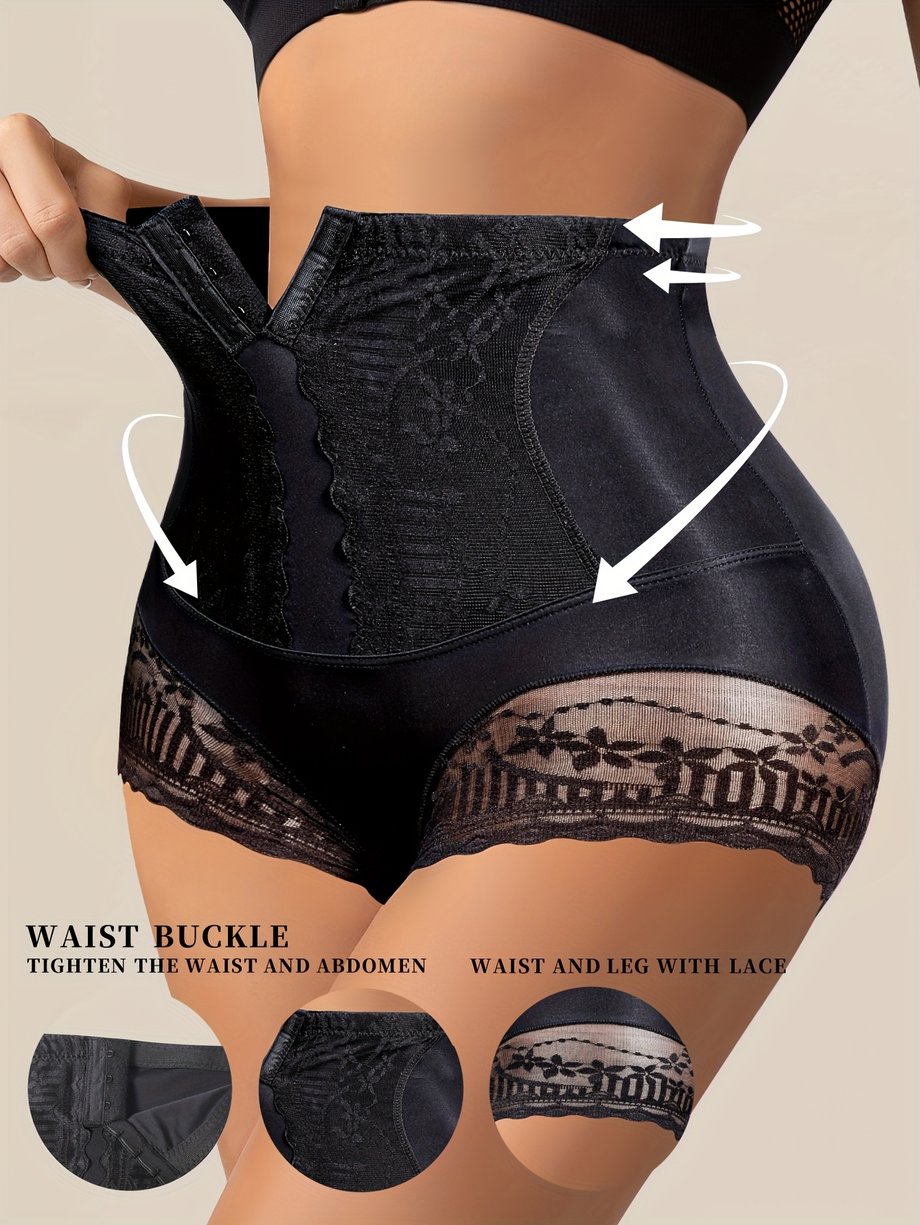   seamless high waist panties   womens lace waist trainer tummy contorl shapewear sheath   panty lift   woman underwear