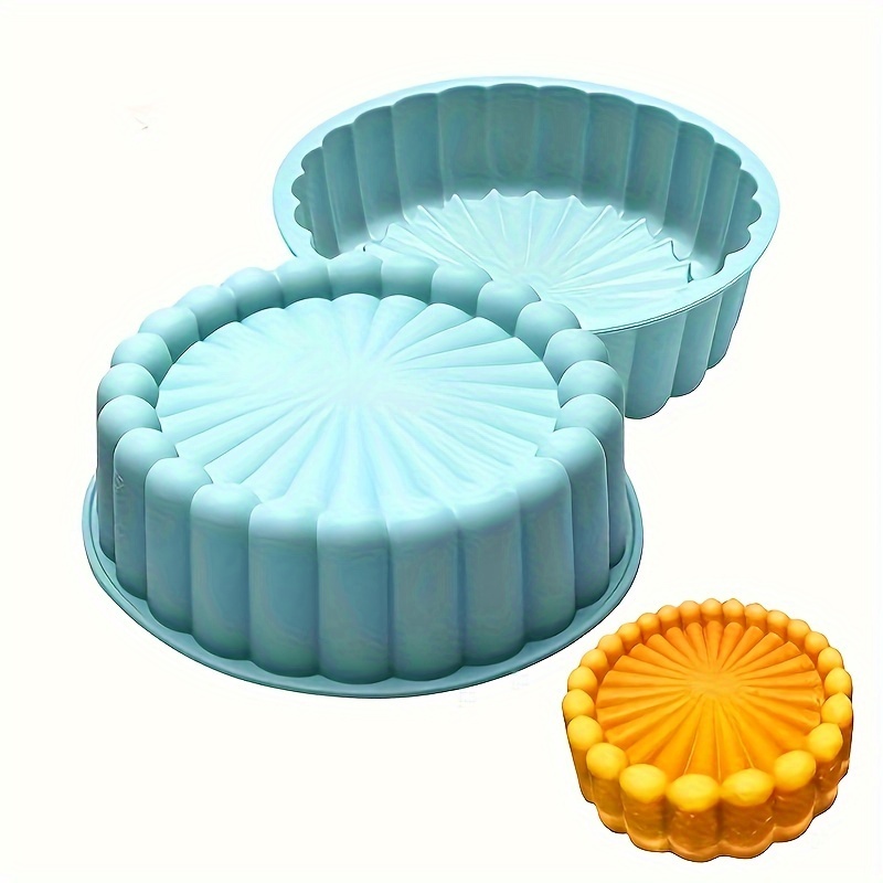 silicone round cake mold 7 87 inch non stick programmable baking   for wedding birthday christmas halloween easter hanukkah thanksgiving celebrations dishwasher safe 1 pack details 3