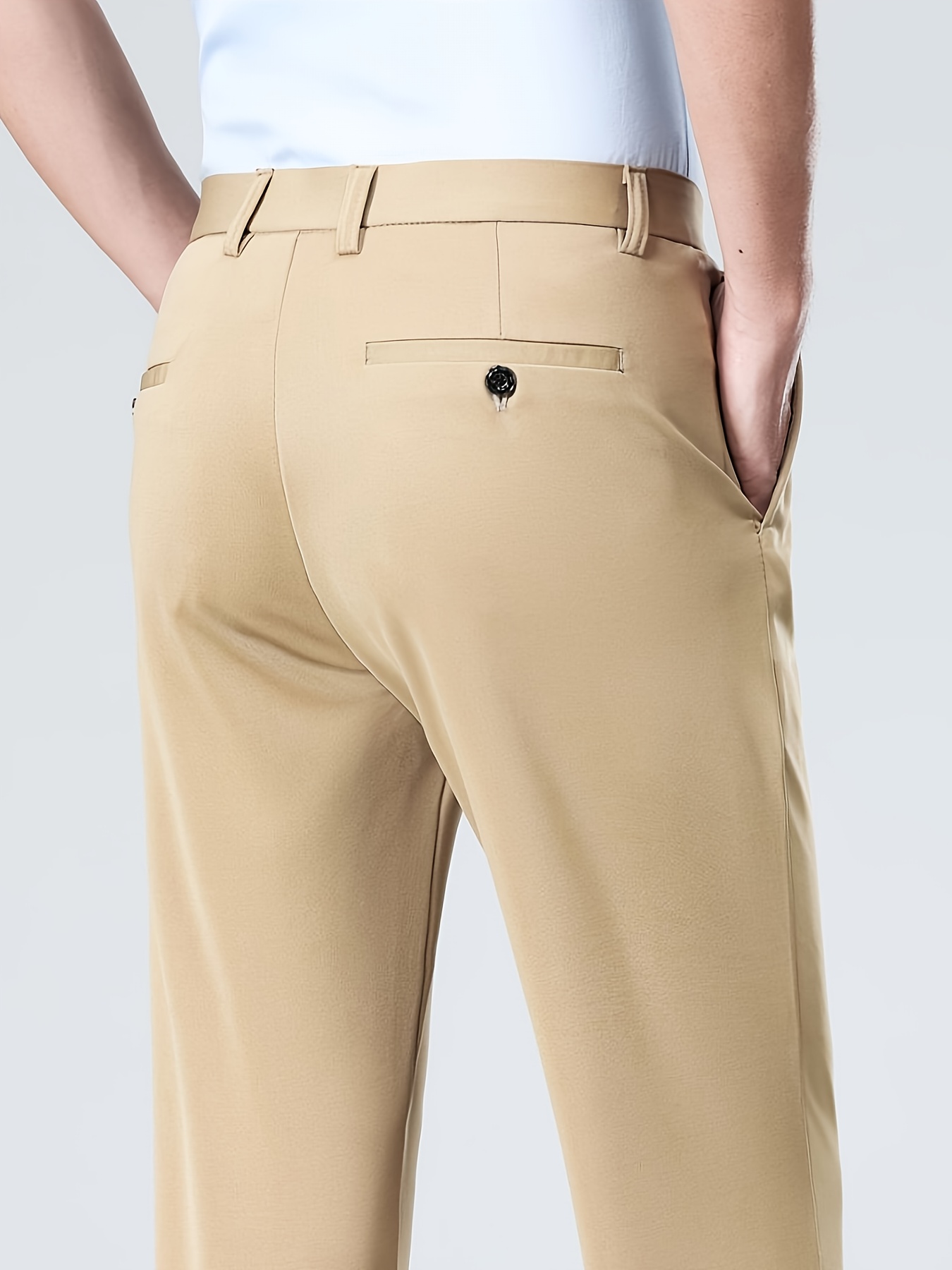 Suit Trousers | Stretch Slim Fit | Wrinkle-Resistant Dress Pants | Versatile for All Seasons And Occasions, Smooth Texture