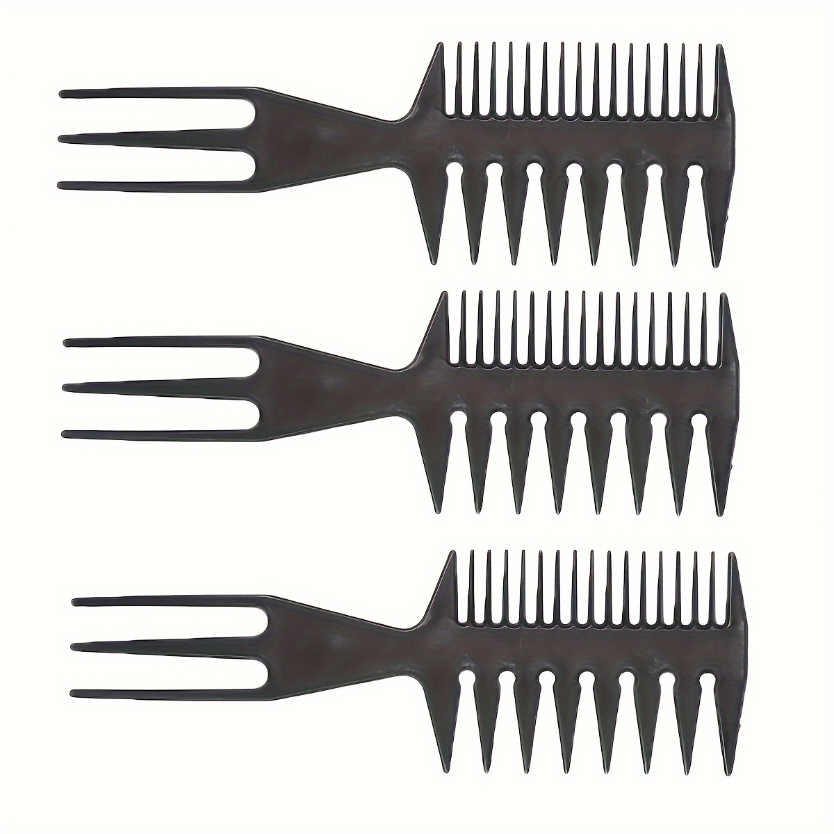 

3pcs Combs For , - Sculpting Texture Comb Set , Plastic And Abs , Grooming For Styling And Shaping