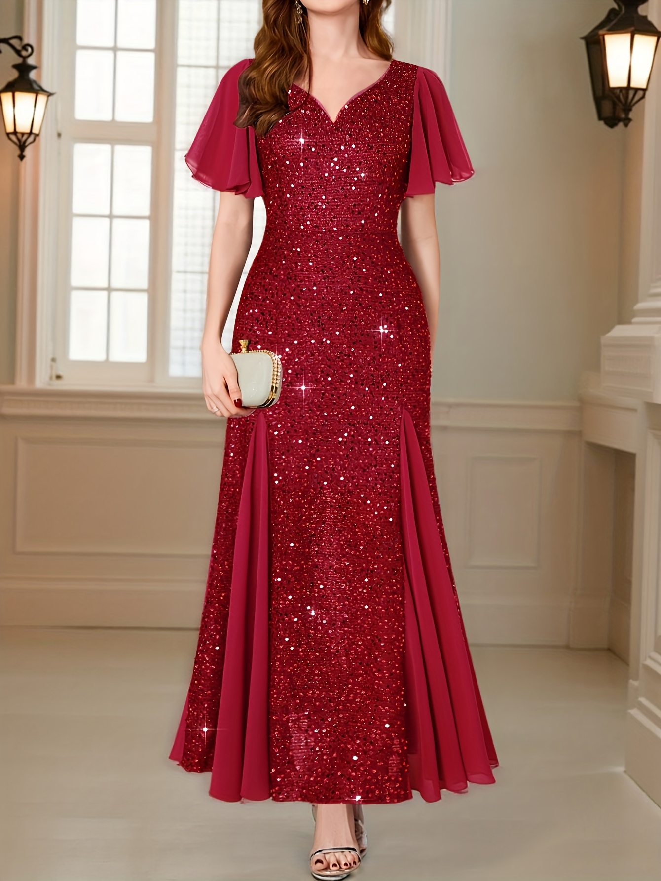 chinese dress ladies Amazon.com: Sexy Backless Maxi Sequin Dress Women Elegant Prom Long Evening  Dresses Luxury Birthday Party Dress Black S : Clothing, Shoes & Jewelry main image 1