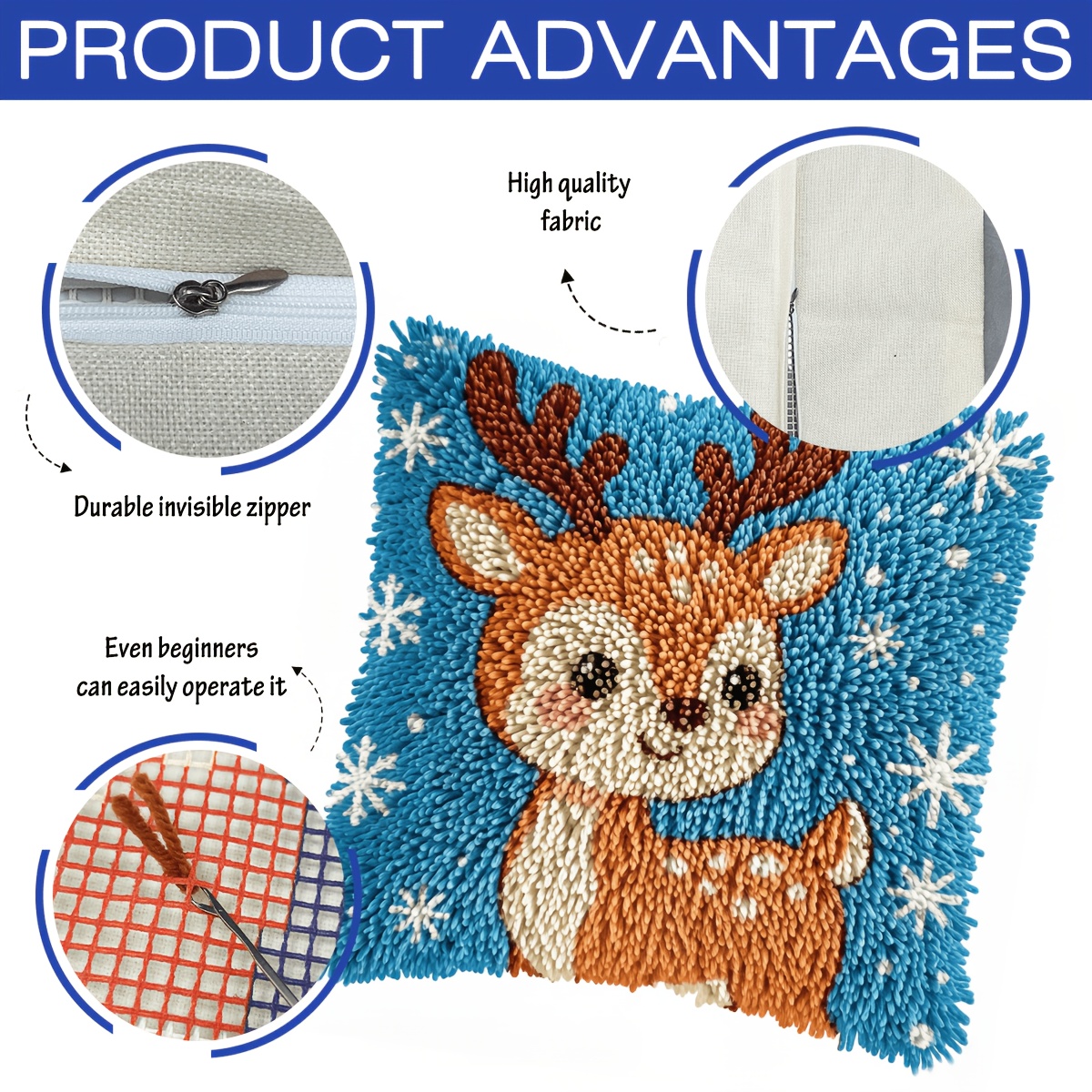 Under The Sea Little Fish Theme Hook Lock Kit, Printed Canvas Tapestry