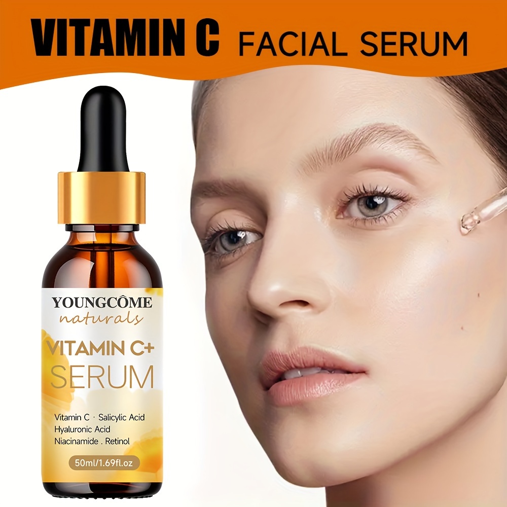 Image of Youngcome Facial Containing Vitamin C, Hyaluronic Acid And Retinol, Improves Elasticity, , Improves The Texture Of Skin 30ml/50ml