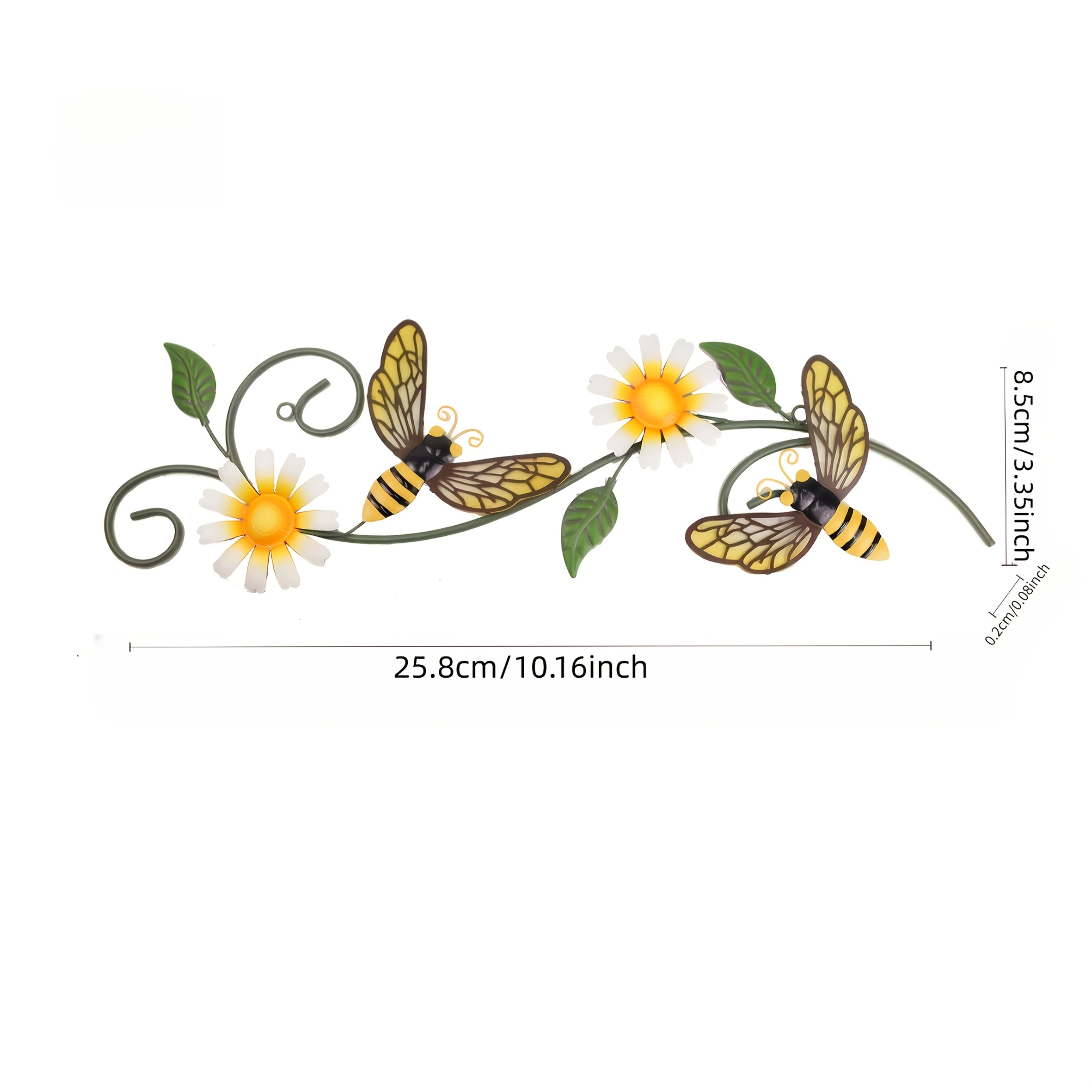 TEMU 2d Flat Spring Summer Acrylic Outdoor Wall Decoration Plaque Garden Fence Porch Decorative Pendant