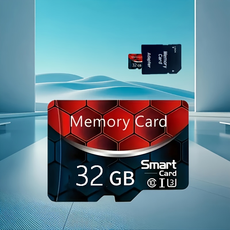 Carte mémoire 32 Go avec technologie flash haute vitesse, classe U3/C10, idéale pour tablettes, appareils photo, smartphones, ordinateurs portables et PC