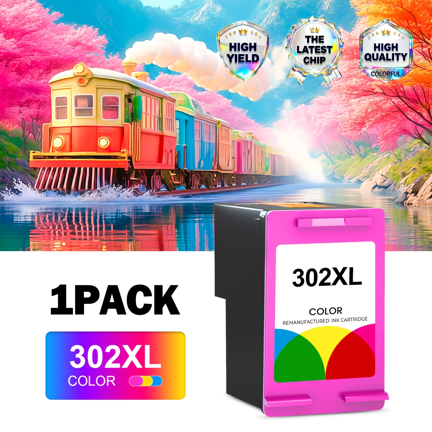 302xl Ink Cartridges Black Color Compatible For Ink 302 302xl Works With 1110 1111 1112 2130 2131 2132 2133 2134 2136 3630 3632 3633 3634 3636 3637 3638