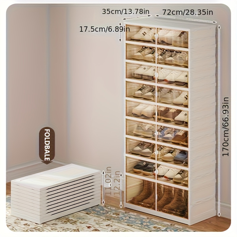 1pc layers in one foldable plastic retail shoe display Temu