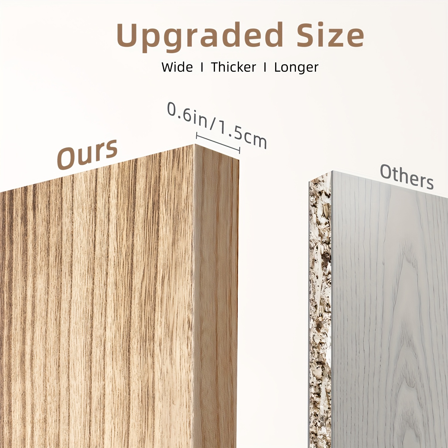 practical TOMNK 10pcs Floating Shelves for Wall, 15.8*5.9in, Wall Shelves for Bedroom, Kitchen, Bathroom Decor, Book Shelves for Living Room, Place Small Plants, Trophies, Collectibles, Books, Photos, Suitable for Home Decoration And Christmas Decoration 7 practical TOMNK 10pcs Floating Shelves for Wall, 15.8*5.9in, Wall Shelves for Bedroom, Kitchen, Bathroom Decor, Book Shelves for Living Room, Place Small Plants, Trophies, Collectibles, Books, Photos, Suitable for Home Decoration And Christmas Decoration - Image 7