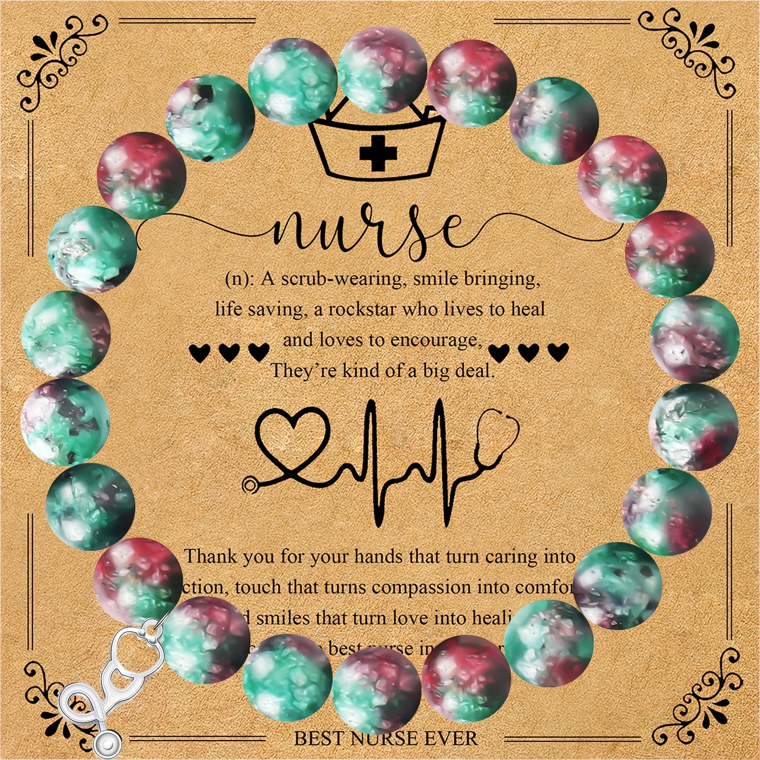 Women's Valentine's Day Bracelet Gift, Boho Style