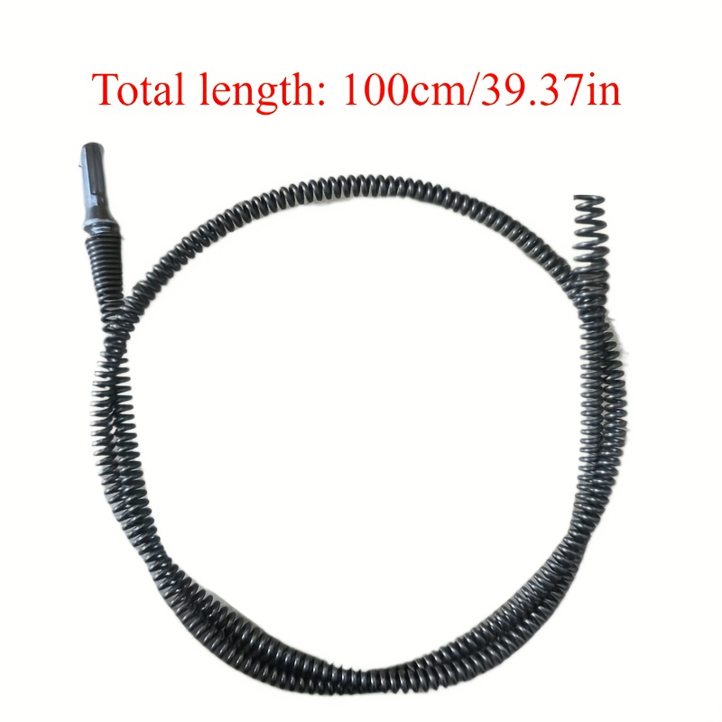 

1pc Flexible Electric Pipe Dredge Tool, 41.73in Length, Sink & Toilet Unclogger, Hair & Waste Removal, , Plumbing Snake Accessory