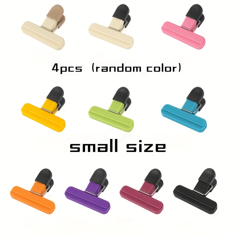 TEMU 4-pack Random Bag Clips, Ideal For Sealing Chip And Snack Bags, The Accessory For Keeping And Dry