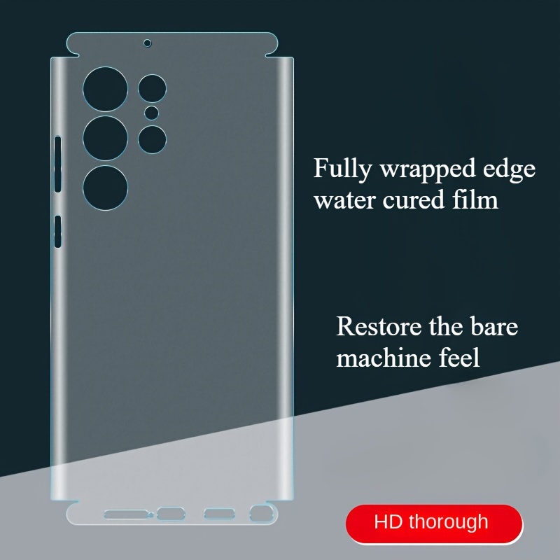 

Hd Hydrogel Back Film S24 Ultra/s24+ - Full Coverage, Water-resistant, Protective Skin With Precision Cutouts