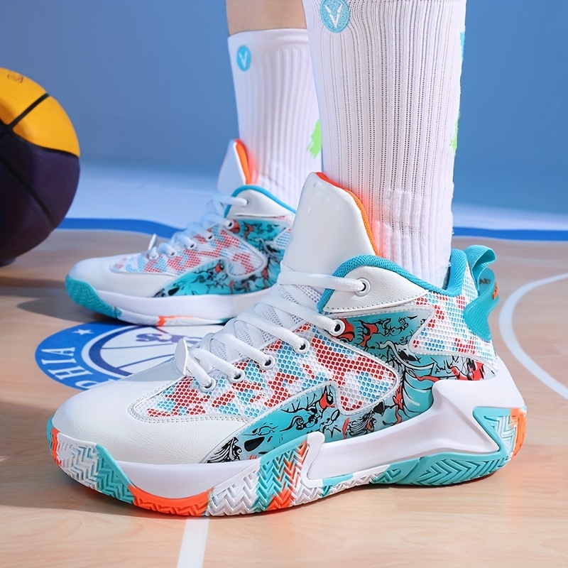 Voguerra Chaussures De Basket Homme – Respirantes, Amorties, Antidérapantes – Look Streetwear
