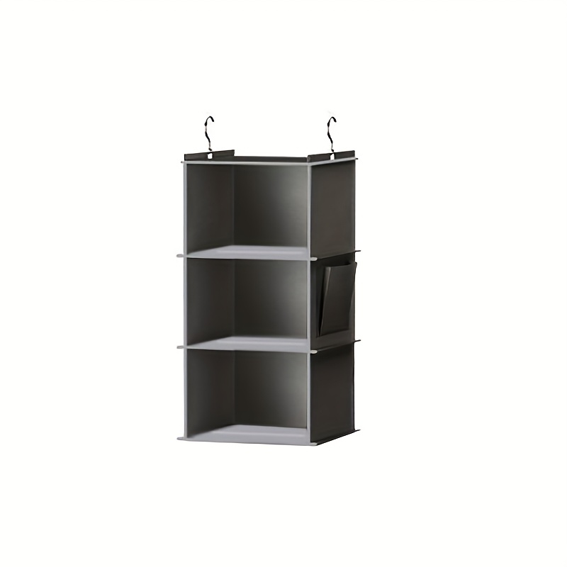 TEMU Hanging Foldable Wardrobe Storage Hanging Bag With 2 Metal Hooks, Wardrobe Classification Storage Bags Used For Shoes, Clothes And Bags, Hanging