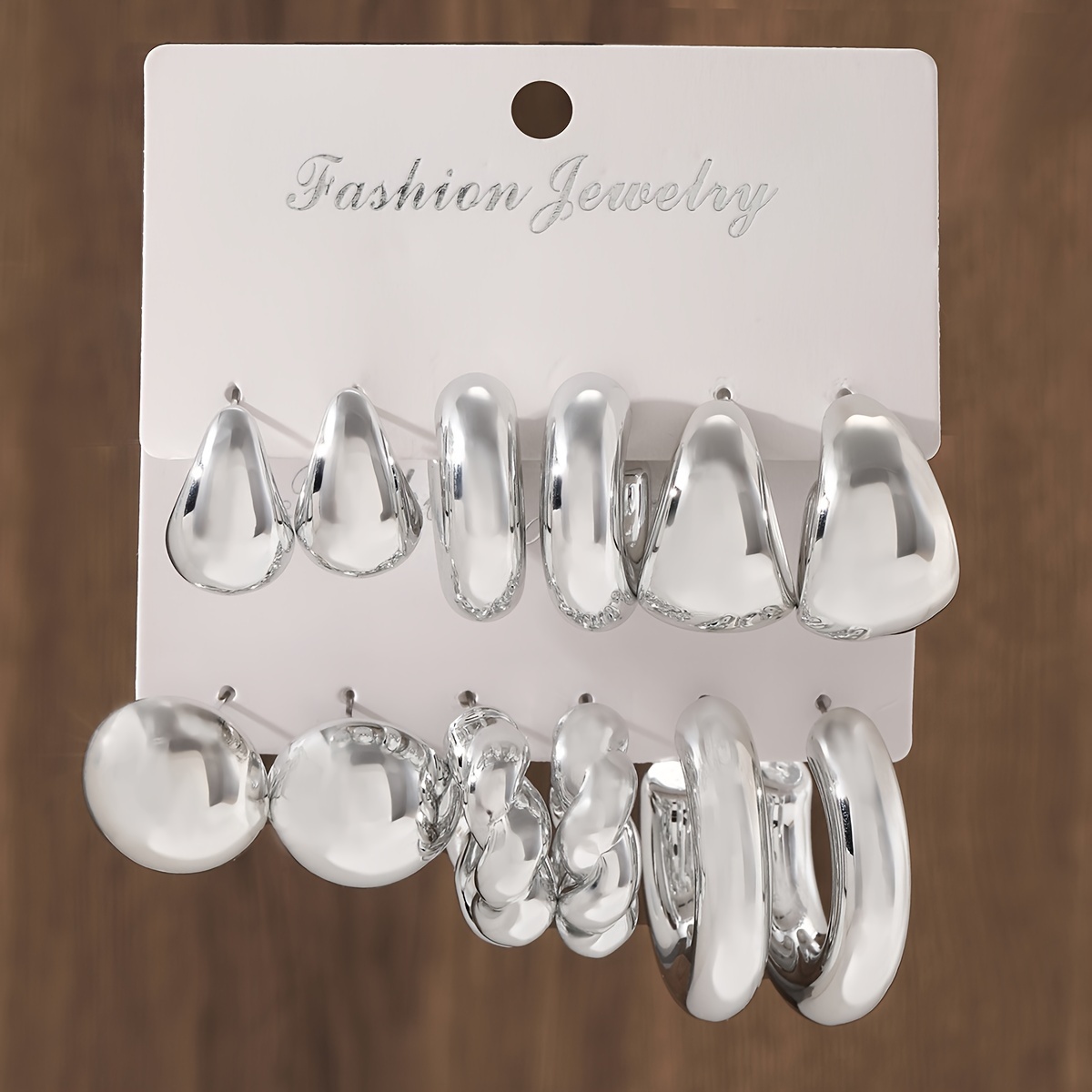 

Set Of 12 Simple And Stylish Circular Earrings For Women, And Elegant Style, Perfect For Parties.