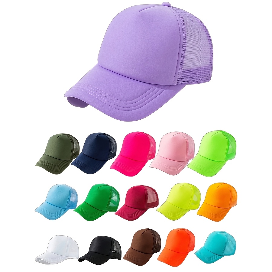 solid color casual baseball cap