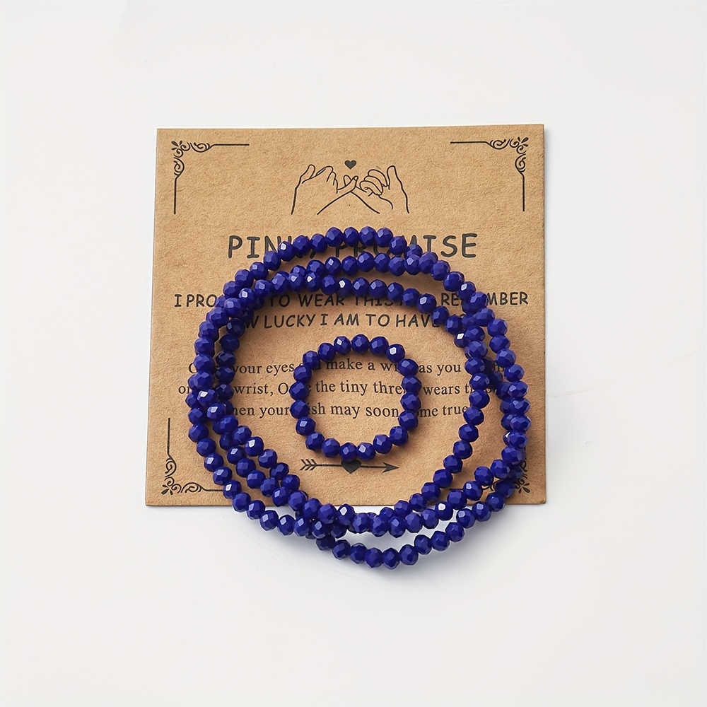 Bohemian Crystal Handmade Beaded Multi-Layer Bracelet and Ring Set
