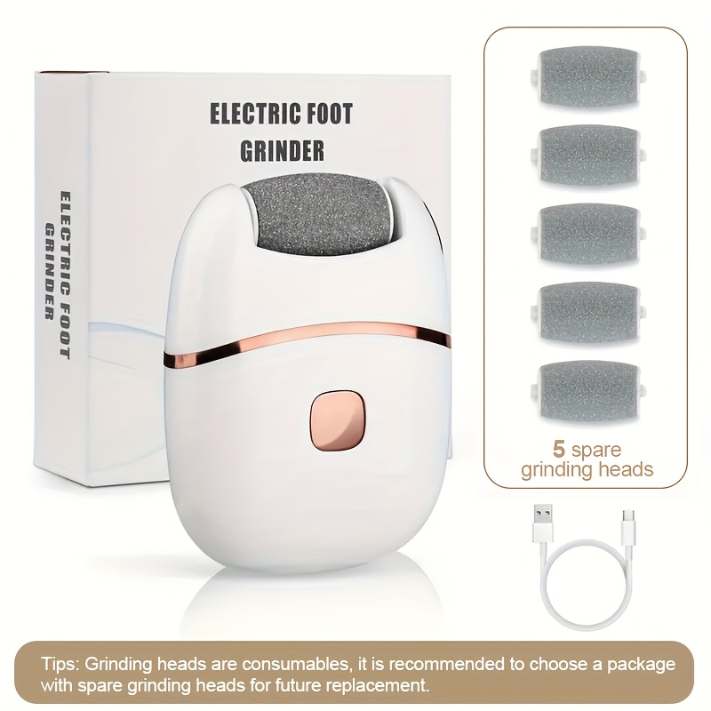 Rechargeable Electric Foot File, Designed for Removing And Polishing Thick Skin, Convenient And Portable for Achieving Smooth Feet, Ideal for Both for Home And Travel 5 Rechargeable Electric Foot File, Designed for Removing And Polishing Thick Skin, Convenient And Portable for Achieving Smooth Feet, Ideal for Both for Home And Travel - Image 5