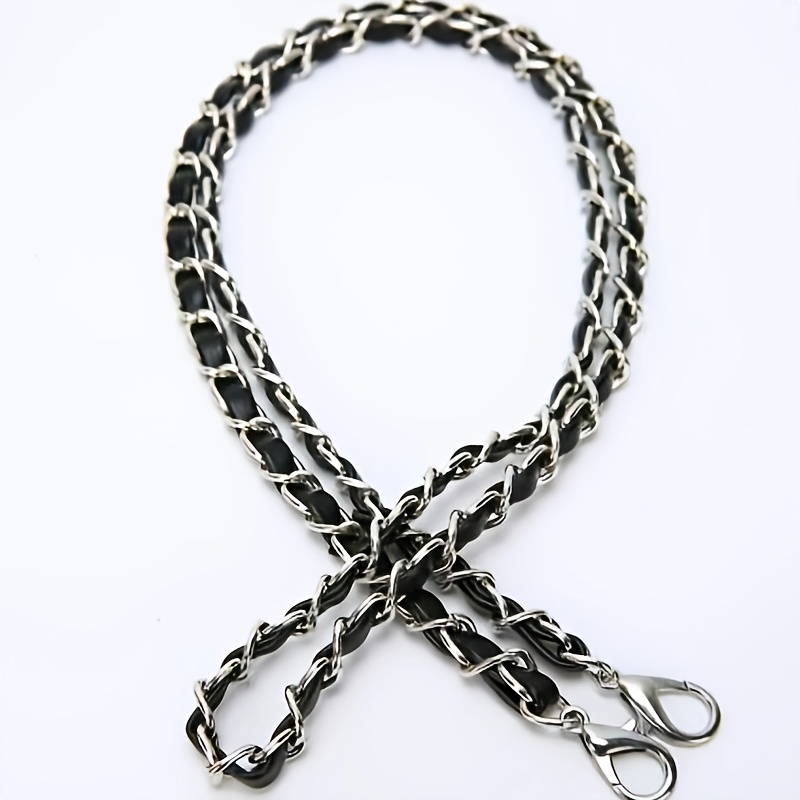 TEMU Correa de Bolso de Cadena de Metal, Aluminio Metálico, Accesorios Portátiles para Bolso, Repuestos, y Duradera, para , Adolescentes, Mujeres,