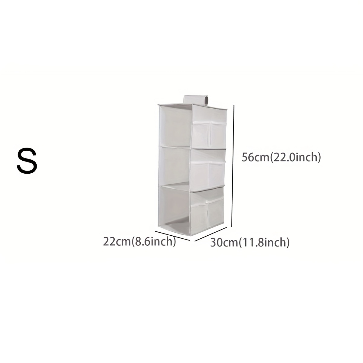 E-shop 1er-Pack Hängende Kleiderschrank-Organizer-Tasche für Unterwäsche, Socken , multifunktionale dreidimensionale mehrschichtige